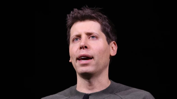 OpenAI CEO Sam Altman speaks during the OpenAI DevDay event on November 6 in San Francisco, California