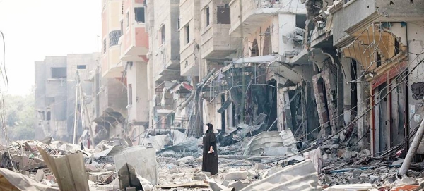 Extensive destruction is seen in the Gaza strip following Israeli airstrikes on Oct. 10, 2023. — courtesy WHO