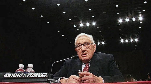 Henry Kissinger in the early 1990s. He died this week at the age of 100. — courtesy Getty Images