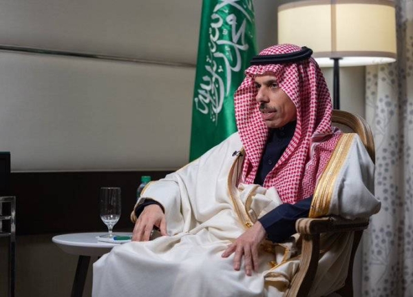 Saudi Foreign Minister Prince Faisal Bin Farhan speaking to Nick Schifrin from PBS.