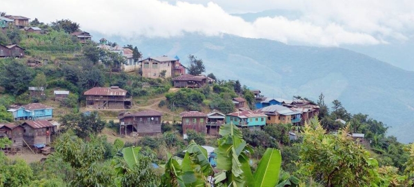 A settlement in eastern Myanmar. (file). — courtesy OCHA/Eva Modvig