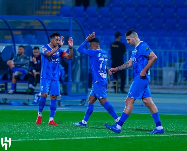 Al Hilal took another step towards defending its King's Cup title with a commanding 3-0 win against Al Taawoun in the quarterfinals on Monday, securing a spot in the coveted Golden Square alongside Al Khaleej.