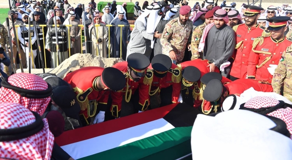 Sheikh Nawaf Al-Ahmad Al-Jaber Al-Sabah, the late Emir of Kuwait, was laid to rest on Sunday. (KUNA)