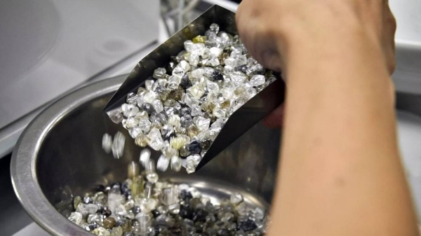 The latest round of EU sanctions against Russia includes a ban on the import of rough diamonds