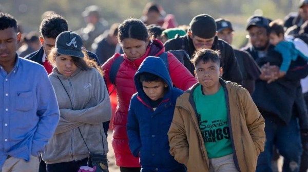 More than 2.4m migrants were detained at the US-Mexico border in the 2022 fiscal year