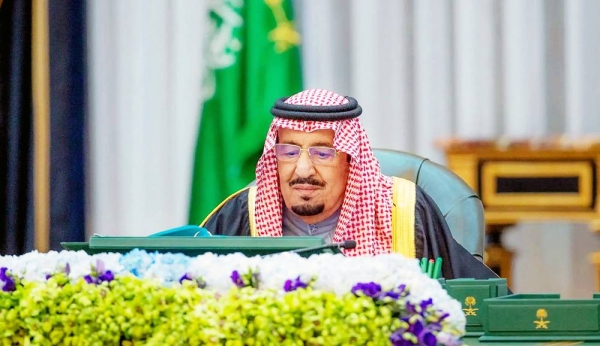 Custodian of the Two Holy Mosques King Salman chairs the Cabinet Session in Riyadh on Wednesday.