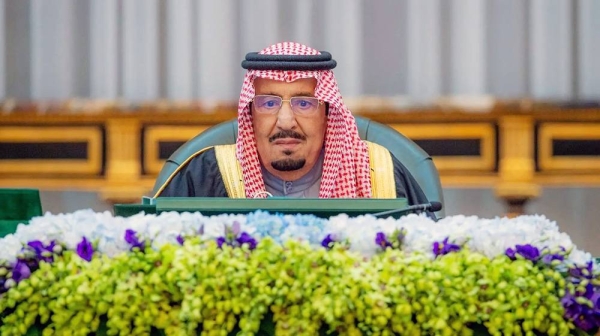 Custodian of the Two Holy Mosques King Salman chairs the Cabinet Session in Riyadh on Wednesday.