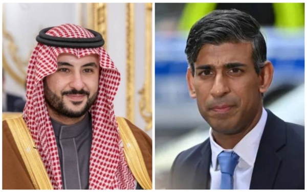 Saudi defense minister meets British PM in London