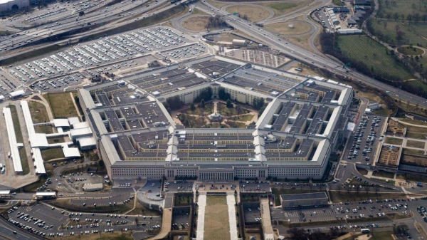 The Pentagon is seen from the air
