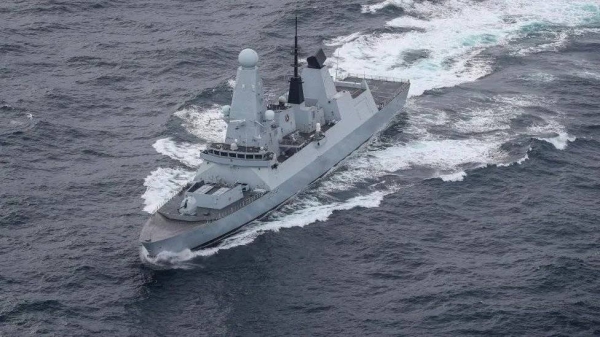 British destroyer HMS Diamond shot down a suspected drone attack last month