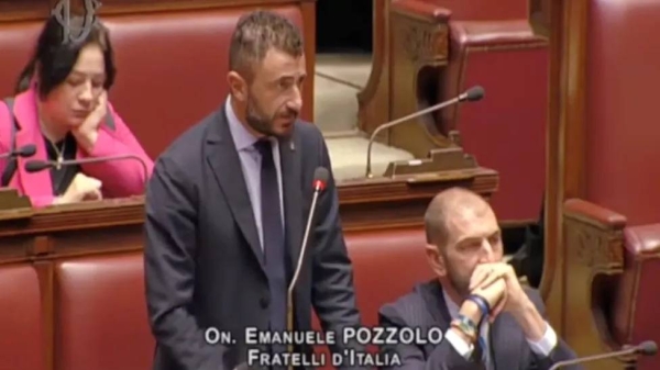 Emanuele Pozzolo is a member of Prime Minister Georgia Meloni's Brothers of Italy party