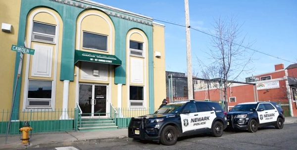 An Imam was critically wounded in a shooting outside Masjid Muhammad-Newark, mosque in Newark, New Jersey, early Wednesday. — curtesy Kyle Mazza/TheNEWS2/Zuma