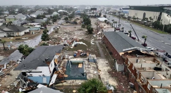 A screenshot of a city in the US Northeast showing the effects of the winter storm that knocked out power and affected hundreds.