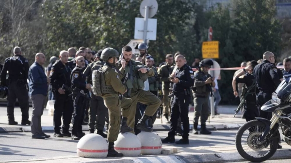 Israeli police said two Palestinian suspects from the occupied West Bank were arrested in connection with Monday’s attacks. 