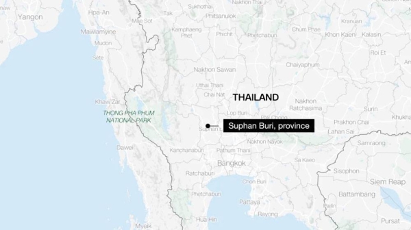 Thailand map. — courtesy CNN