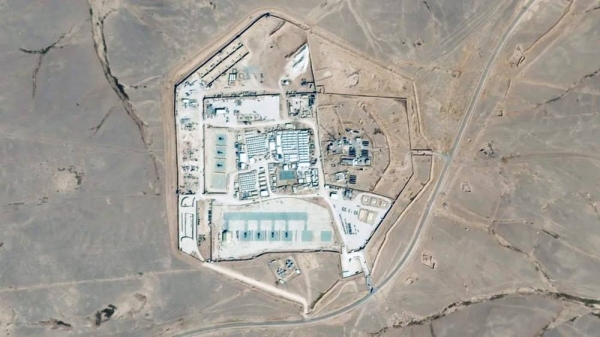 The attacked base was named by US officials as Tower 22. — courtesy Planet Labs