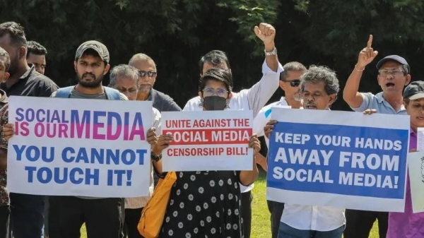 The controversial Online Safety Act has sparked protests among activists in Sri Lanka