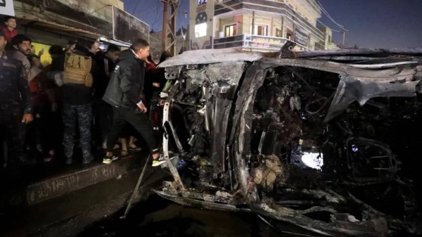 Journalists who tried to get close to the burnt-out vehicle were driven back by onlookers who insisted that they were not welcome