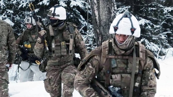 British Army soldiers on a military exercise in Estonia on 10 Feb. 10. — courtesy EPA