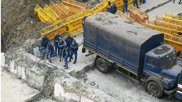Delhi's borders have been sealed to prevent farmers from entering the city