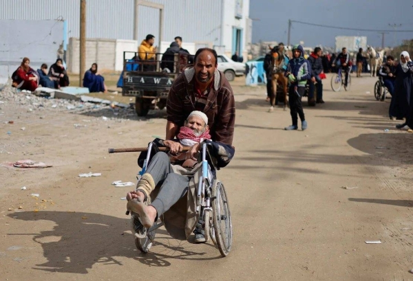 Palestinian patients evacuated from Nasser Hospital have been arriving in Rafah