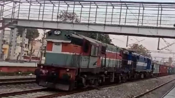 The train, carrying chip stones, was on its way to Punjab from Jamm