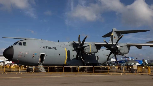 The Chinese visitors alleged they were barred from the Luftwaffe A400M transport plane at the Singapore Airshow