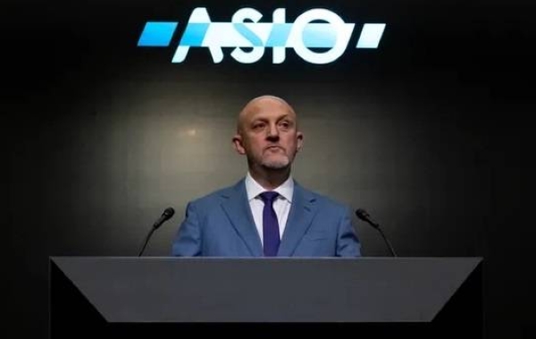 Australia's spy chief Mike Burgess did not name the ex-politician