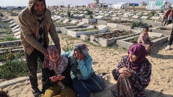 The majority of those killed are thought to be women and children