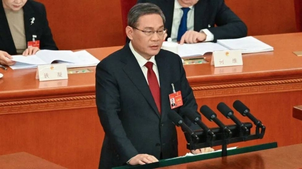 Premier Li Qiang spoke at the opening of the annual National People's Congress (NPC) on Tuesday