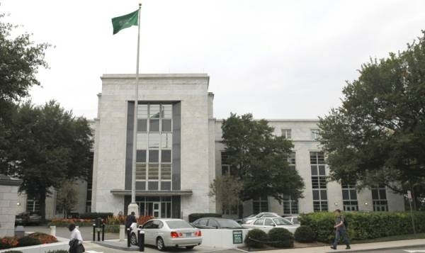 File picture of the Saudi Embassy in Washington.