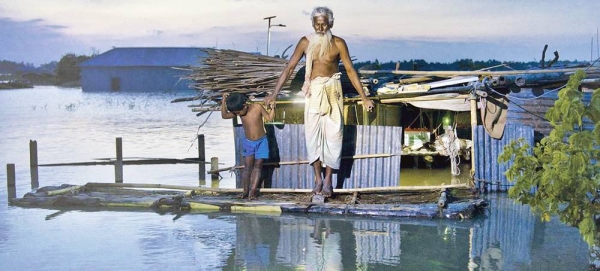 Rising sea levels are causing the regular flooding of homes in Bangladesh. — courtesy WFP/Sayed Asif Mahmud