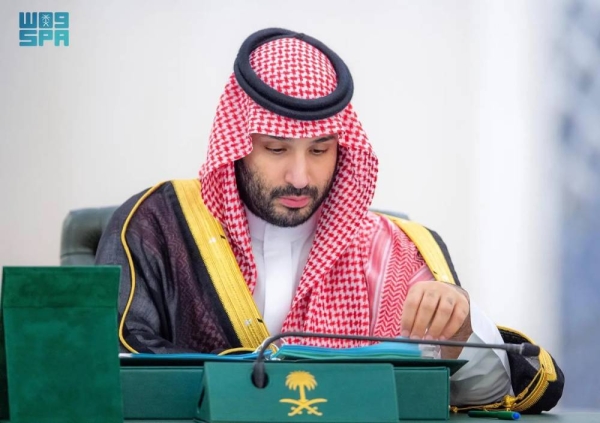 Custodian of the Two Holy Mosques King Salman chairs the Cabinet session in Jeddah on Tuesday.