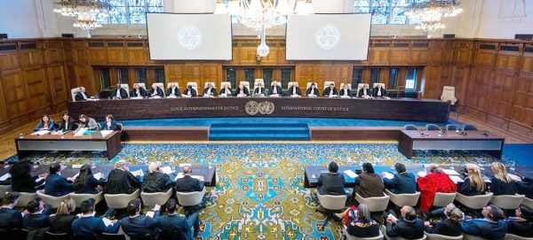 The International Court of Justice delivers its ruling in the case of South Africa v. Israel in The Hague in January. (file) — courtesy ICJ-CIJ/ Frank van Beek