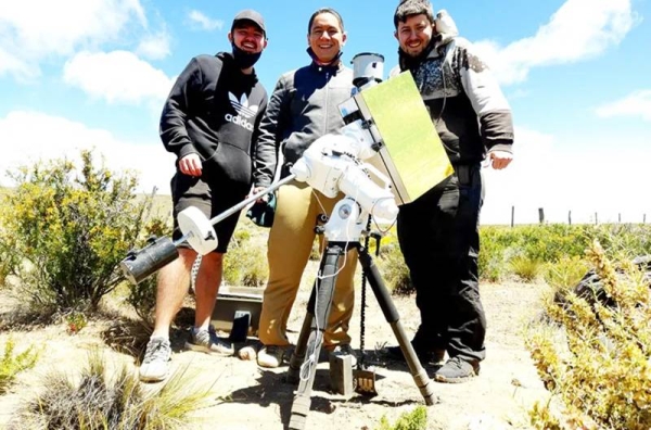 Left to right Kaine Bunting, Gabriel Muro, and Brad Ramsey. — courtesy Aberystwyth University