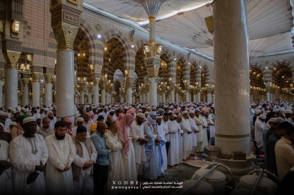 The Grand Mosque in Makkah and the Prophet's Mosque in Madinah witnessed the congregation of thousands of Muslims to perform the Eid Al-Fitr prayer, marking the conclusion of Ramadan.