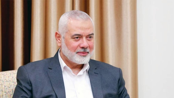 Palestinian group Hamas' top leader Ismail Haniyeh seen in this file photo.