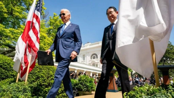 Taiwan and China were a focus of the meeting between Joe Biden and Fumio Kishida
