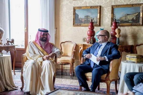 Il Ministro della Cultura saudita conclude la visita costruttiva in Italia