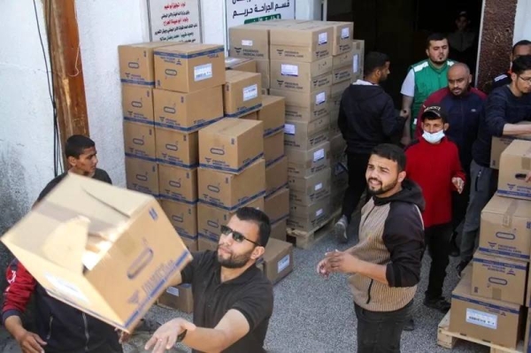 Medical aid being delivered in the northern Gaza Strip on April 6. — courtesy Reuters