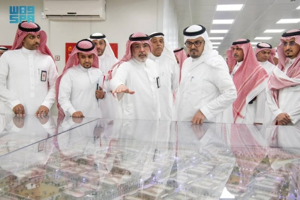 Deputy Emir of the Makkah region Prince Saud bin Mishal makes an inspection tour of the Holy Sites on Thursday.
