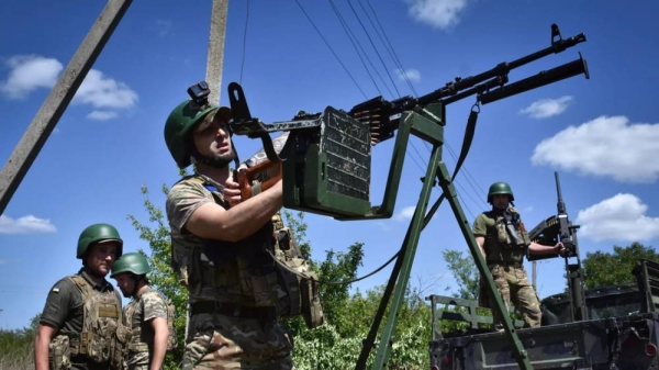 Ukrainian servicemen of mobile air defense unit of Ukraine's 141st separate infantry brigade in Zaporizhzhia region, Ukraine, Thursday, May 16, 2024