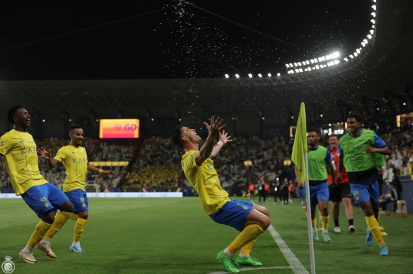 Ronaldo opened the scoring with a precise shot before the end of the first half and doubled the lead with a header.