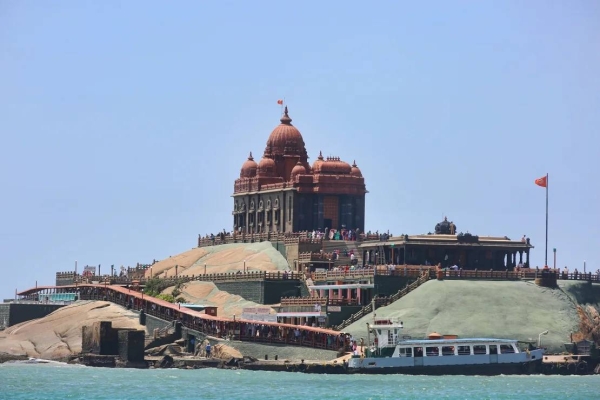 The Vivekananda Rock Memorial was built in 1970 in honour of Swami Vivekananda, who is said to have attained enlightenment on the rock