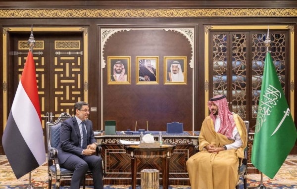 Saudi defense minister meets with Yemeni PM, affirms support for government