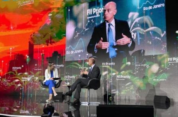 Adel Al-Jubeir speaks during the Future Investment Initiative (FII) PRIORITY Summit in Rio de Janeiro, Brazil.