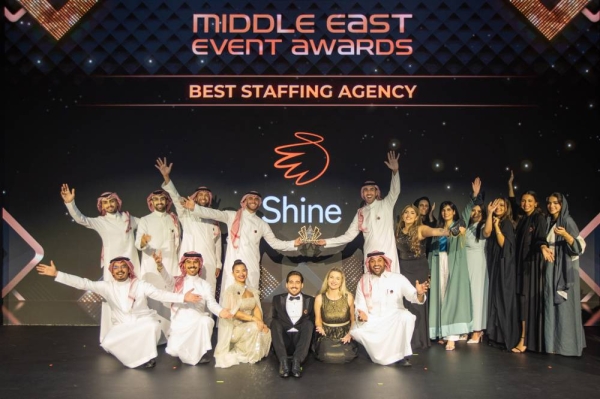 Saudi-based Shine Event Staffing wins Best Staffing Agency at the Middle East Event Awards 2024