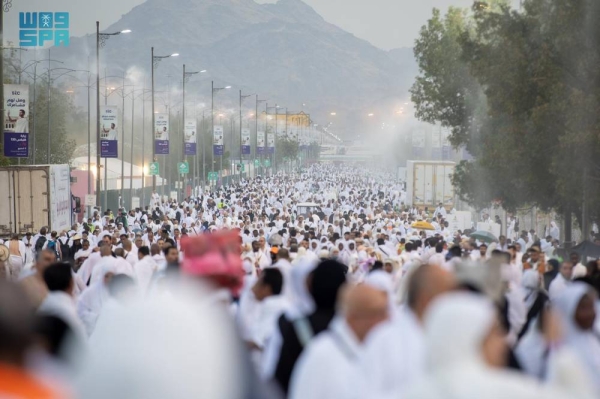 A total of 1,833,164 pilgrims came from within Saudi Arabia and abroad to perform Hajj and these include 1,611,310 foreign pilgrims and 221,854 domestic pilgrims.