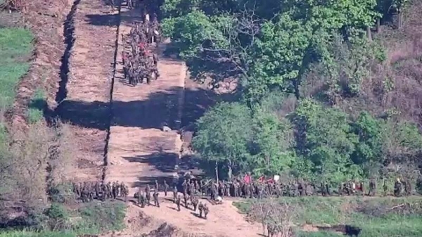 North Korean troops briefly crossed into South Korea Tuesday, according to the JCS