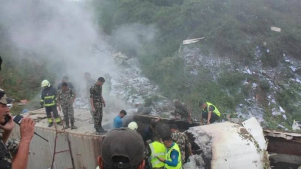 The freight container was used by a local helicopter company to store its maintenance tools, local media reported